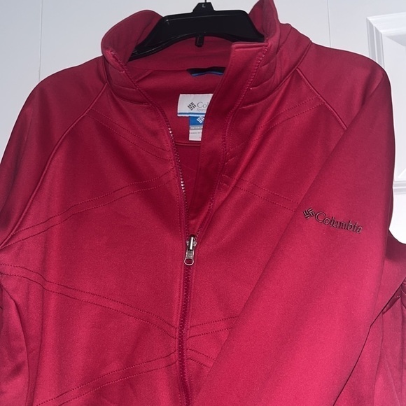 Columbia Interchange Soft Shell Full Zip Jacket- Pink- Raspberry- Barbiecore L - Picture 4 of 6